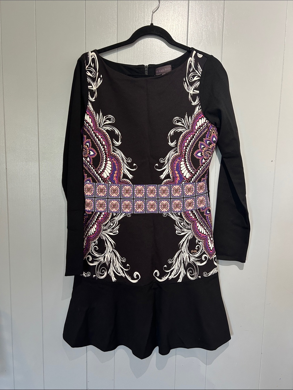 Hale Bob Black Dress Size Medium